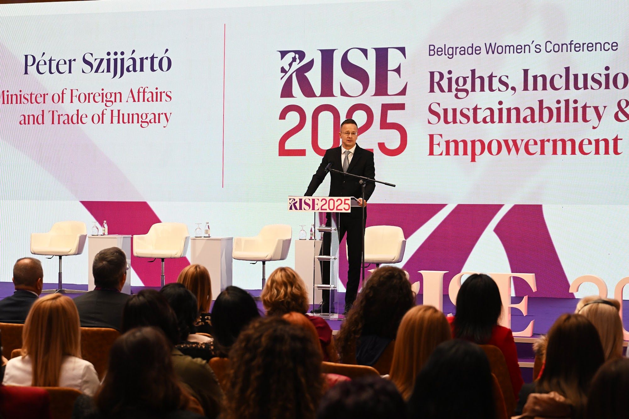 Distinguished speakers: Péter Szijjártó — photograph 14 of 25, RISE 2025